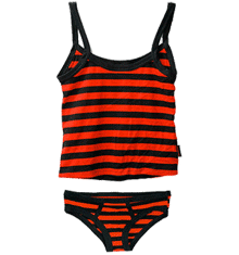 RED STRIPE Y FRONT SET